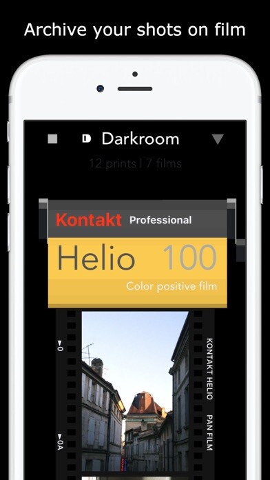 Emulate iPhone app Kontakt P1 35mm Film Camera using MyAndroid