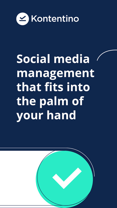 Emulate iPhone app Kontentino - Social Media tool using MyAndroid