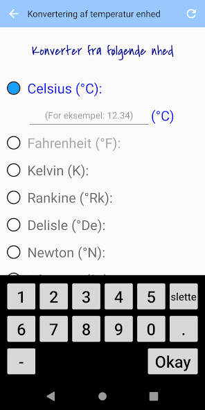 Run android online APK Konvertering af temperatur enhed from MyAndroid or emulate Konvertering af temperatur enhed using MyAndroid Run android online APK Konvertering af temperatur enhed from MyAndroid or emulate Konvertering af temperatur enhed using MyAndroid