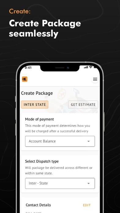 Run android online APK Koogah - Send Packages. from MyAndroid or emulate Koogah - Send Packages. using MyAndroid
