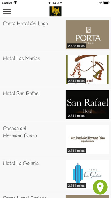 Emulate iPhone app Kool Map Antigua using MyAndroid