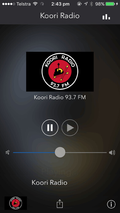 Emulate iPhone app Koori Radio using MyAndroid Emulate iPhone app Koori Radio using MyAndroid