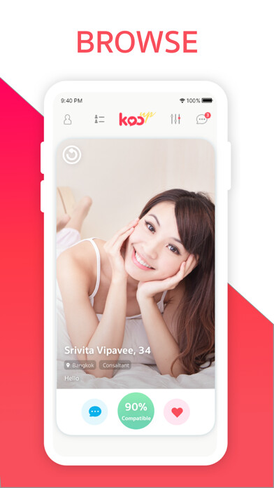 Emulate iPhone app Kooup - Date Your Soulmate using MyAndroid
