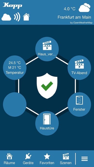 Emulate iPhone app Kopp HomeControl using MyAndroid Emulate iPhone app Kopp HomeControl using MyAndroid
