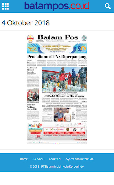 Run android online APK Koran Digital Batam Pos from MyAndroid or emulate Koran Digital Batam Pos using MyAndroid