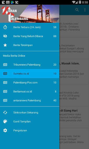 Run android online APK Koran Palembang (Berita Daerah Sumatra Selatan) from MyAndroid or emulate Koran Palembang (Berita Daerah Sumatra Selatan) using MyAndroid