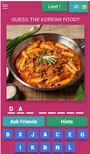 Run android online APK KOREAN FOOD QUIZ GAMEZ from MyAndroid or emulate KOREAN FOOD QUIZ GAMEZ using MyAndroid