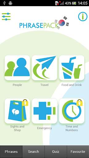 Run android online APK Korean Phrasebook from PhrasePack from MyAndroid or emulate Korean Phrasebook from PhrasePack using MyAndroid