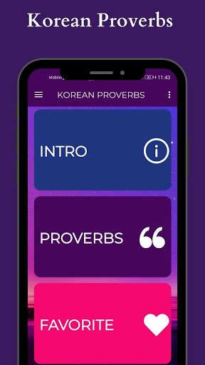 Run android online APK Korean Proverbs And Meanings from MyAndroid or emulate Korean Proverbs And Meanings using MyAndroid