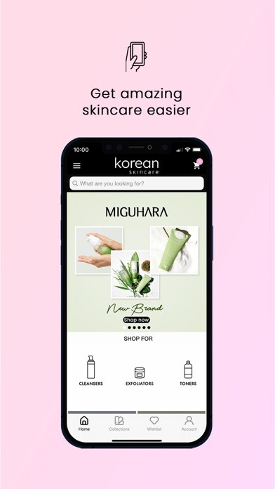 Emulate iPhone app Korean Skincare EU using MyAndroid