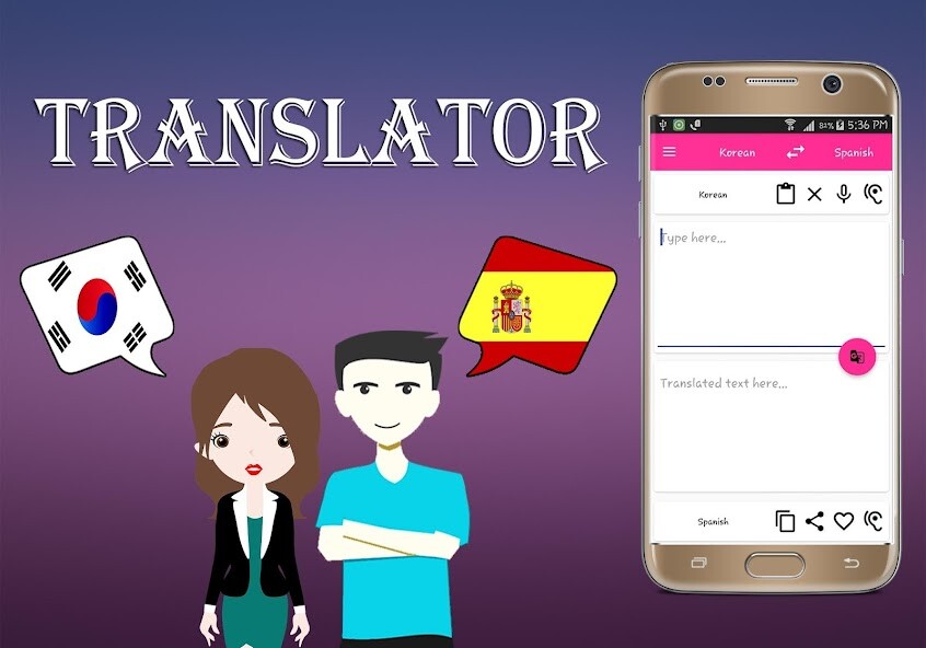 Run android online APK Korean To Spanish Translator from MyAndroid or emulate Korean To Spanish Translator using MyAndroid