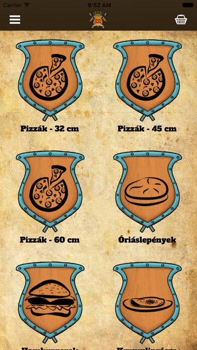 Emulate iPhone app Korona Pizzéria using MyAndroid Emulate iPhone app Korona Pizzéria using MyAndroid