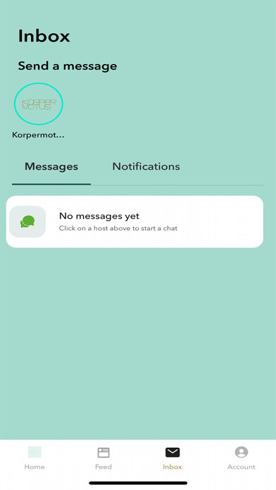 Emulate iPhone app Korpermotus Pilates using MyAndroid