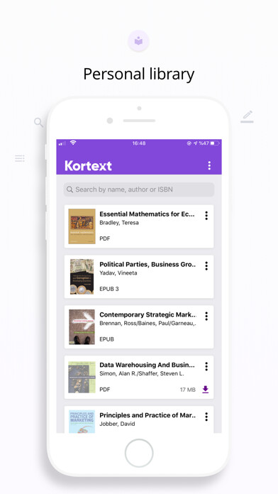 Emulate iPhone app Kortext using MyAndroid