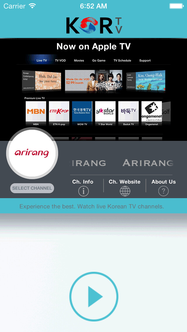 Emulate iPhone app KORTV for iPhone using MyAndroid Emulate iPhone app KORTV for iPhone using MyAndroid