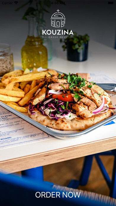 Emulate iPhone app Kouzina Greek - Take Out using MyAndroid