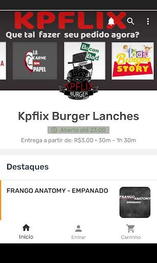 Run android online APK Kpflix Burger Lanches from MyAndroid or emulate Kpflix Burger Lanches using MyAndroid