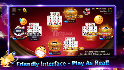Emulate iPhone app KPlay: Online Social Poker using MyAndroid