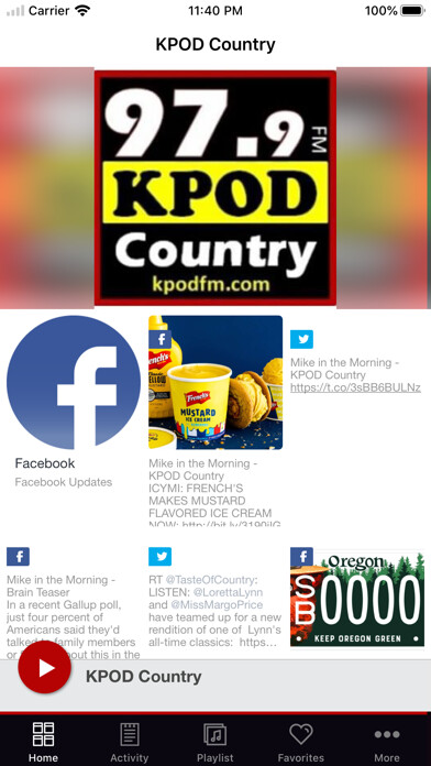 Emulate iPhone app KPOD Country using MyAndroid Emulate iPhone app KPOD Country using MyAndroid