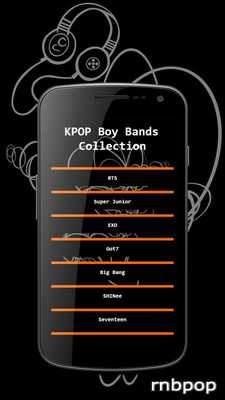 Emulate Android APK KPOP Boy Bands Song Lyrics Collection