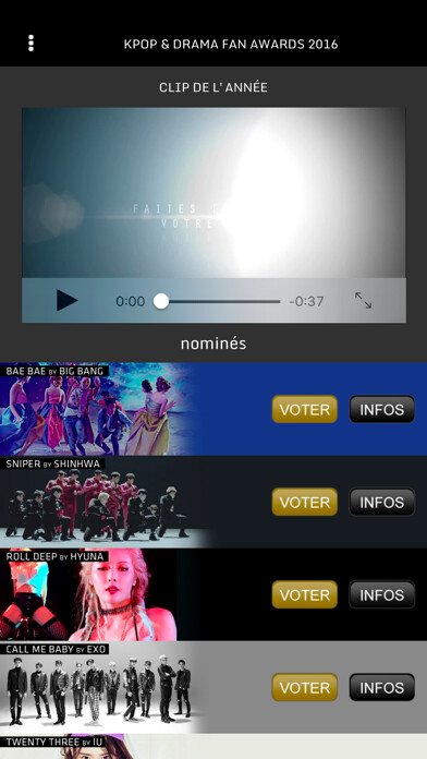 Emulate iPhone app KPOP & DRAMA Fan Awards using MyAndroid Emulate iPhone app KPOP & DRAMA Fan Awards using MyAndroid