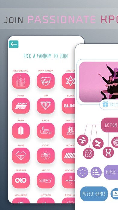 Emulate iPhone app Kpop Music Game using MyAndroid Emulate iPhone app Kpop Music Game using MyAndroid