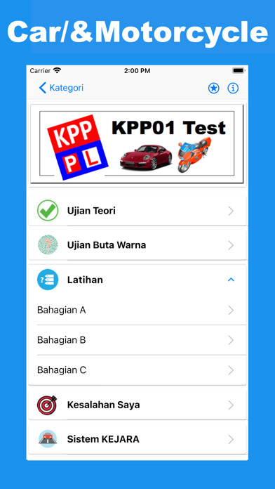 Emulate iPhone app KPP Test 2023 - Ujian KPP01 using MyAndroid