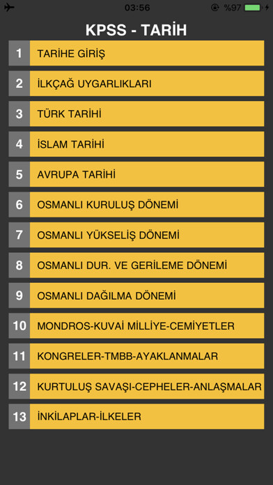 Emulate iPhone app KPSS 2018 - Tarih using MyAndroid Emulate iPhone app KPSS 2018 - Tarih using MyAndroid