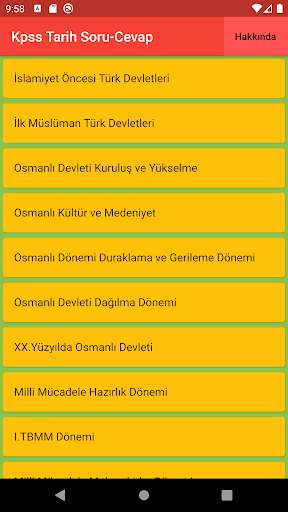 Run android online APK KPSS Tarih Soru-Cevap from MyAndroid or emulate KPSS Tarih Soru-Cevap using MyAndroid