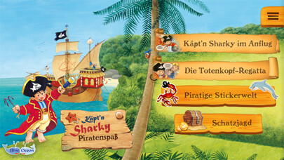 Emulate iPhone app Käpt’n Sharky Piratenspaß zum Lesen und Spielen using MyAndroid Emulate iPhone app Käpt’n Sharky Piratenspaß zum Lesen und Spielen using MyAndroid