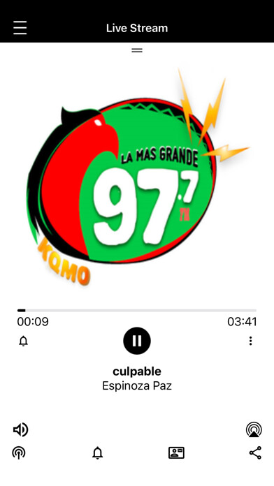 Emulate iPhone app KQMO 97.7 FM - LA MAS GRANDE using MyAndroid
