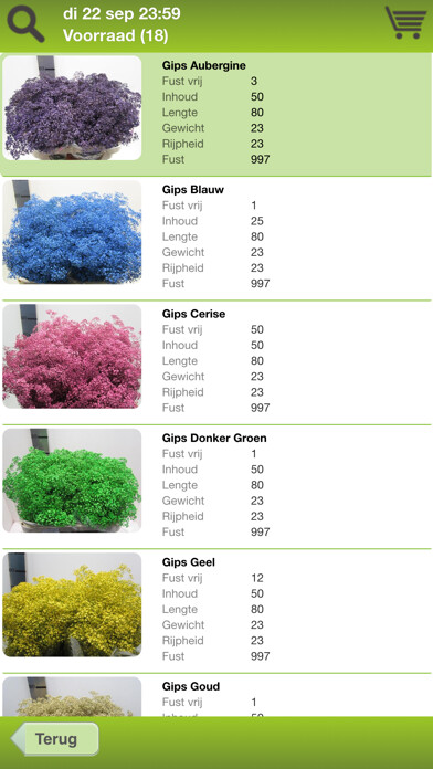 Emulate iPhone app Kralt Bloemenhandel using MyAndroid