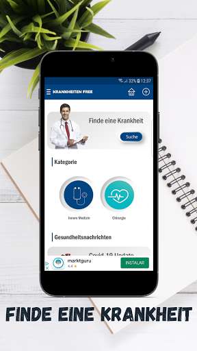 Run android online APK Krankheiten Free from MyAndroid or emulate Krankheiten Free using MyAndroid