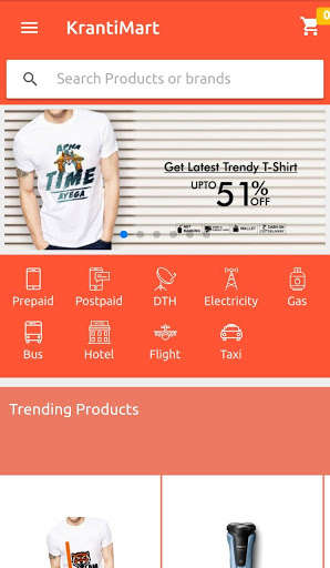 Run android online APK KrantiMart from MyAndroid or emulate KrantiMart using MyAndroid