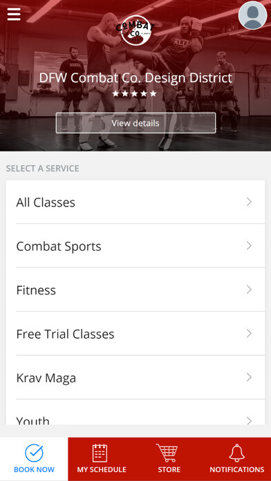 Emulate iPhone app Krav Maga DFW Member App using MyAndroid