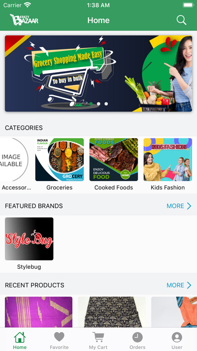 Emulate iPhone app Krazy Bazaar using MyAndroid