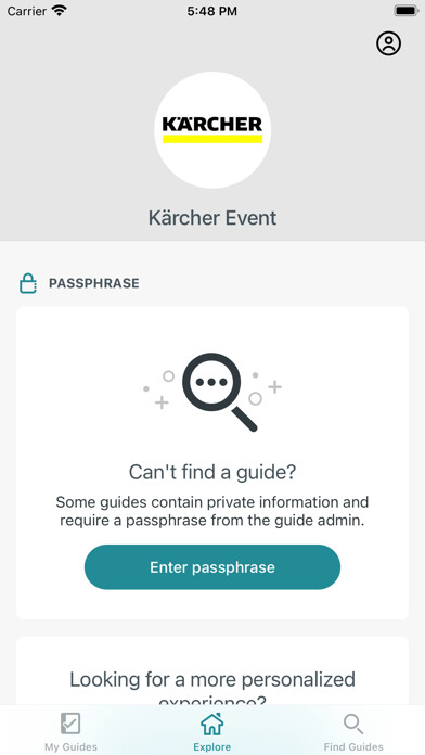 Emulate iPhone app Kärcher Event using MyAndroid