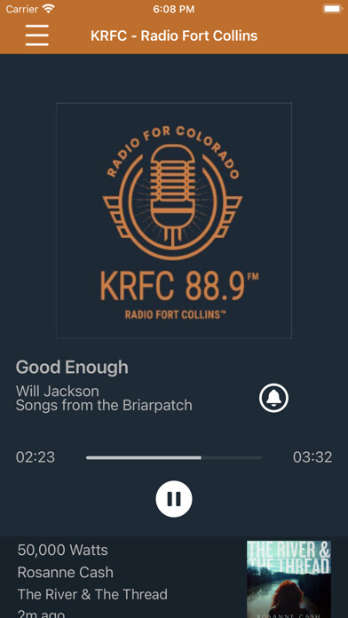 Emulate iPhone app KRFC 88.9FM Radio using MyAndroid Emulate iPhone app KRFC 88.9FM Radio using MyAndroid