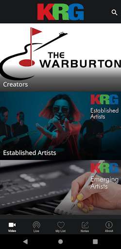 Run android online APK KRG Live from MyAndroid or emulate KRG Live using MyAndroid