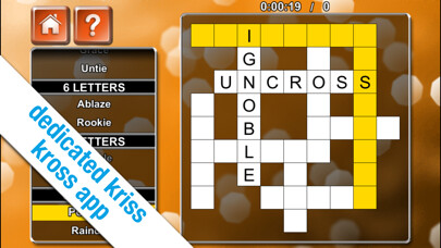 Emulate iPhone app Kriss Kross Puzzler using MyAndroid