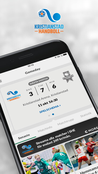 Emulate iPhone app Kristianstad HK - Gameday using MyAndroid Emulate iPhone app Kristianstad HK - Gameday using MyAndroid