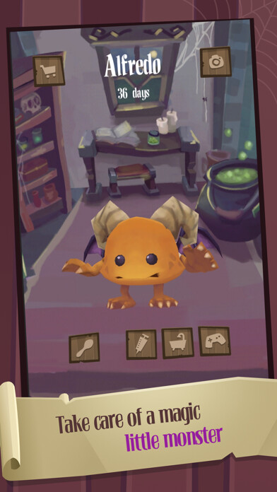 Emulate iPhone app Kritties, My Monster Garden using MyAndroid