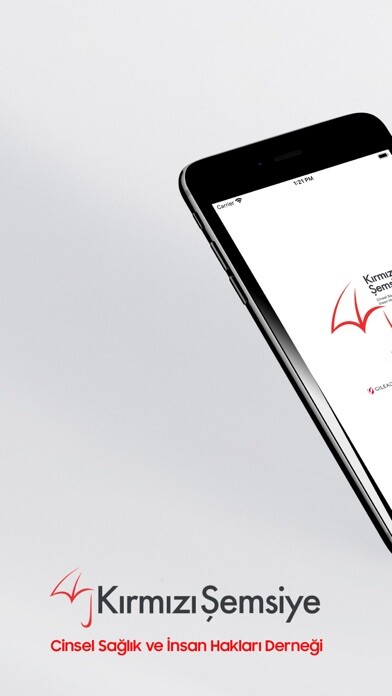 Emulate iPhone app Kırmızı Şemsiye Derneği using MyAndroid