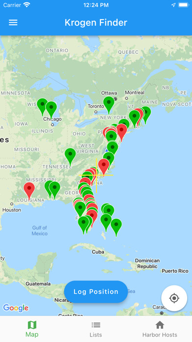 Emulate iPhone app Krogen Finder using MyAndroid
