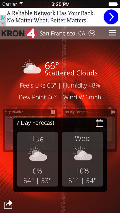 Run android online APK KRON4 Wx - San Francisco from MyAndroid or emulate KRON4 Wx - San Francisco using MyAndroid