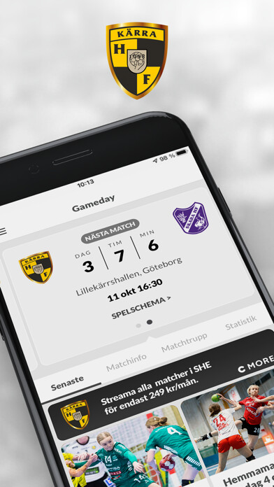 Emulate iPhone app Kärra HF - Gameday using MyAndroid Emulate iPhone app Kärra HF - Gameday using MyAndroid