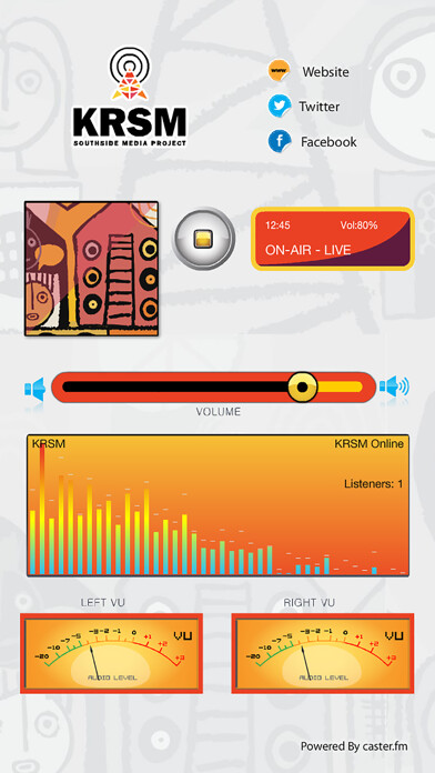 Emulate iPhone app KRSM Radio using MyAndroid