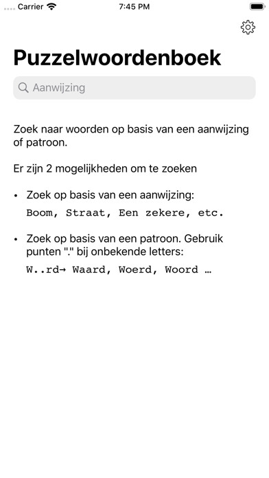 Emulate iPhone app Kruiswoord Puzzelwoordenboek using MyAndroid Emulate iPhone app Kruiswoord Puzzelwoordenboek using MyAndroid