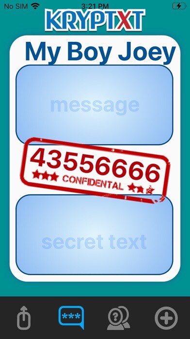 Emulate iPhone app Kryptxt using MyAndroid Emulate iPhone app Kryptxt using MyAndroid