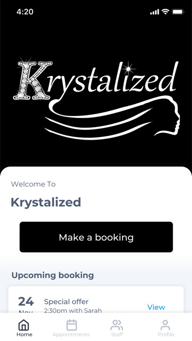 Emulate iPhone app Krystalized using MyAndroid